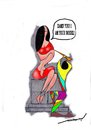 Cartoon: Sculptor and sculpture (small) by kar2nist tagged sculptor,sculpture,artist,absent,mindedness