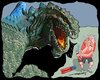 Cartoon: Takes the breath away (small) by kar2nist tagged godzilla bad breath tooth paste brushing teeth