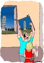 Cartoon: The Italian Job (small) by kar2nist tagged italian,pisa