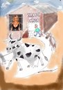 Cartoon: The Pamela Clinic (small) by kar2nist tagged pamela,anderson,cow,milk,udder,silicone,treatment