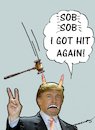 Cartoon: Trump the Devil (small) by kar2nist tagged trump,travelban,usa,court,order