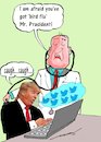 Cartoon: twitterophobia (small) by kar2nist tagged trump,twitter