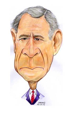 Cartoon: bush (medium) by shahid1955 tagged caricature