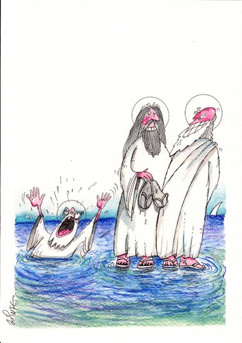 Cartoon: Bible jokes (medium) by axinte tagged axinte