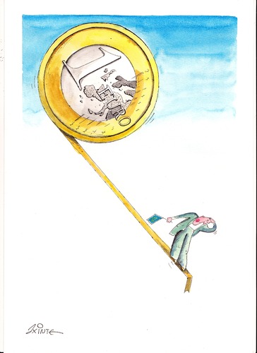 Cartoon: euro-danger (medium) by axinte tagged axinte