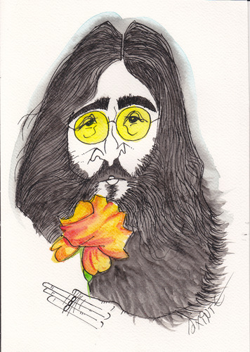 Cartoon: lennon (medium) by axinte tagged axi