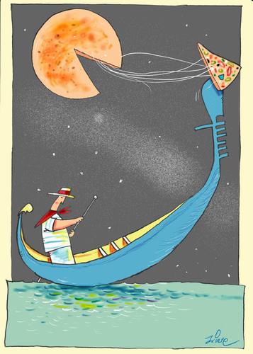Cartoon: pizza (medium) by axinte tagged pizza,pitch