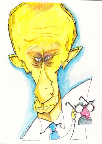 Cartoon: putin (medium) by axinte tagged axinte