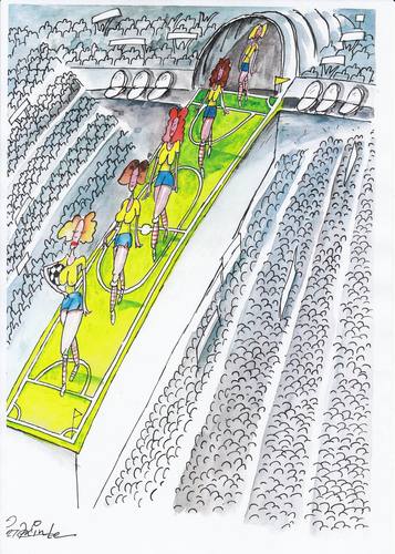 Cartoon: soccer catwalk (medium) by axinte tagged football