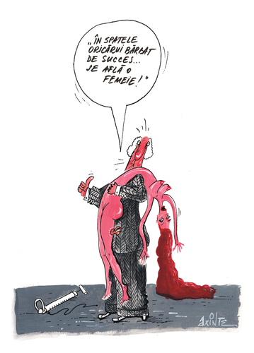Cartoon: successful man (medium) by axinte tagged axi