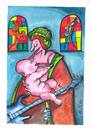 Cartoon: mamma blues (small) by axinte tagged axi