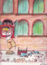 Cartoon: street theatre (small) by axinte tagged axi