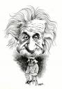Cartoon: Albert Einstein (small) by Omar tagged caricatura