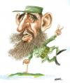 Cartoon: Fidel Castro (small) by Omar tagged caricatura