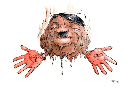 Braunes Mark mit rotem Handschuh