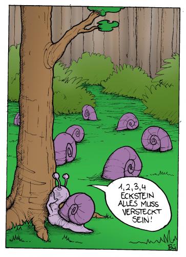 Cartoon: Fitch - Immer feucht. (medium) by Bülow tagged schnecke,slug,versteck,verstecken,versteckspiel,spiel,spielen,wald,schnecke,kind,kinder,fitch