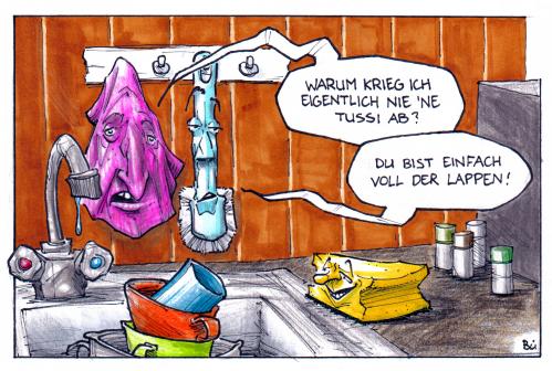 Im Gespräch mit Bürste. Im Gespräch mit Bürste.