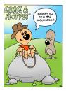 Cartoon: Eumel und Floppsi (small) by Bülow tagged kinder,kids,stein,stone