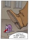 Cartoon: Fitch - Immer feucht. (small) by Bülow tagged schnecke,slug