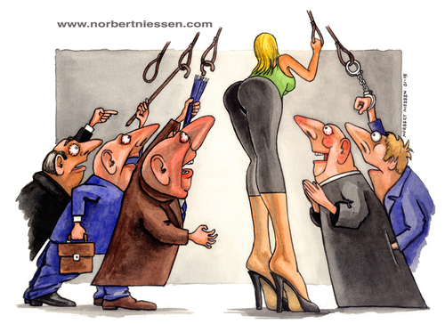 Cartoon: The center of universe (medium) by Niessen tagged culo,femmina,donna,guardoni,occhi,tram,uomini,hintern,weiblich,frau,voyeure,augen,straßenbahn,männer,ass,female,woman,voyeurs,eyes,men