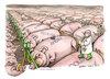 Cartoon: Crescita felice (small) by Niessen tagged pigs schweine fressen glück love happy