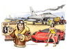 Cartoon: Euro burner (small) by Niessen tagged eurofighter,euro,money,pilot