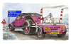 Cartoon: France electriques (small) by Niessen tagged atomic,energy,2cv,france,nuclear,car,danger