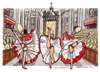 Cartoon: Gay pride in Vaticano (small) by Niessen tagged san pietro ballare can preti gay dance priests tanzen priester homosexuell