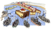 Cartoon: Invasione (small) by Niessen tagged immigration africa cake hunger italy boat people