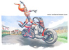 Cartoon: Pin up studios (small) by Niessen tagged motorrad rot hexe verteufelt besessen teufel hörner