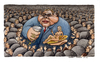 Cartoon: Porcellum (small) by Niessen tagged pig power group religion schwein macht anbetung maiale