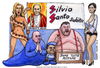 Cartoon: Silvio santo (small) by Niessen tagged santanche,bondi,brunetta,ferrara,garfagna,berlusconi,silvio,pitone,santo,papa,puttane,puffo,python,holy,pope,bitches,heilig,papst,huren,schlumpf