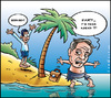 Cartoon: It s friday (small) by Carayboo tagged friday,robinson,crusoe,defoe,island,alone,sea