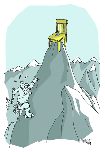 Cartoon: climber (medium) by mitya_kononov tagged climber,mityacartoon