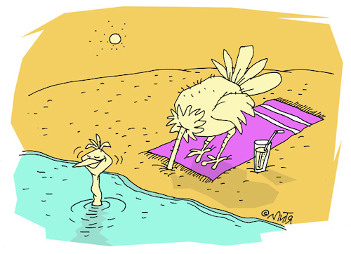Cartoon: summer (medium) by mitya_kononov tagged mityacartoon,summer