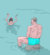 Cartoon: sea (small) by mitya_kononov tagged mityacartoon,picasso