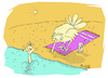 Cartoon: summer (small) by mitya_kononov tagged mityacartoon,summer