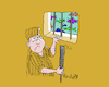 Cartoon: the escape (small) by mitya_kononov tagged mityacartoon