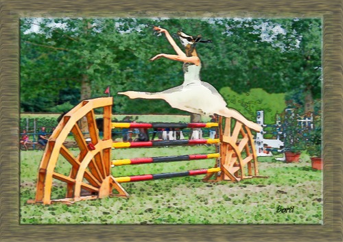 Cartoon: Gazelle (medium) by berti tagged horsejump,turnier,springreiten,gazelle,ballerina