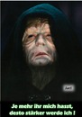 Cartoon: Die dunkle Seite der Macht (small) by berti tagged merkel,star,wars