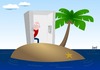 Cartoon: Falsche Etage (small) by berti tagged insel,aufzug,lift,etage,stockwerk,island,inkscape