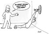 Cartoon: loslassen (small) by berti tagged dart,unsportlich,durchhängen