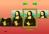 Cartoon: Mona-Slider (small) by berti tagged mona lisa schiebebild change slide inkscape