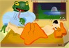 Cartoon: Revenge (small) by berti tagged rache frosch frösche aufblasen strohhalm revenge frogs inflating straw inkscape