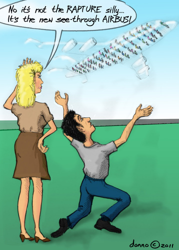 Cartoon: Airbus Rapture (medium) by donno tagged airbus,see,thru,through,rapture,aircraft