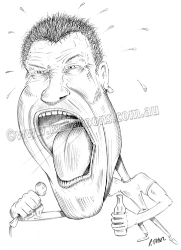 Cartoon: Jimmy Barnes (medium) by kullatoons tagged barnsie,jimmy,barnes