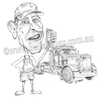 Cartoon: Trucker (small) by kullatoons tagged truck,caricature,trucker