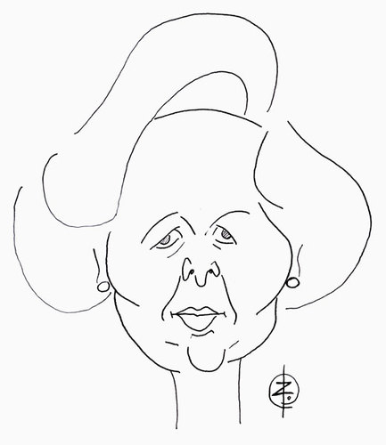 Cartoon: Margaret Thatcher (medium) by Strassengalerie tagged margaret,thatcher