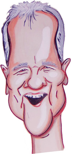 Cartoon: Portrait Mr. big cake Stronach (medium) by Strassengalerie tagged stronach,frank