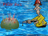 Cartoon: Geburtstage bei der Feuerwehr (small) by Strassengalerie tagged geburtstag,feuerwehr